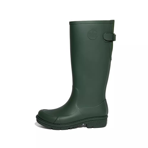 Dark Green Women's Fitflop WONDERWELLY Tall Rain Boots | NZ.16XIN