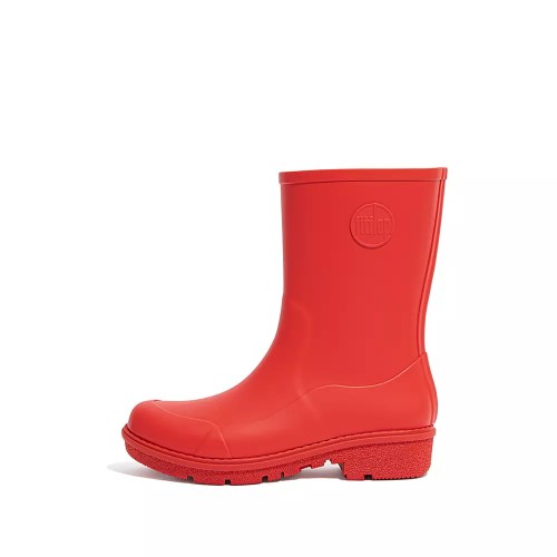 Red Women's Fitflop WONDERWELLY Short Rain Boots | NZ.10RKI