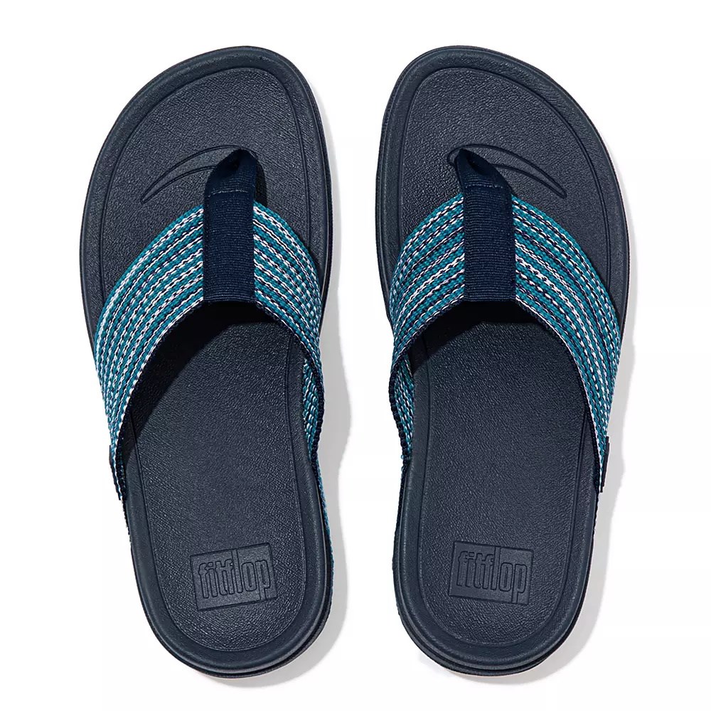 Blue Women's Fitflop SURFA Toe-Post Sandals | NZ.04NQJ