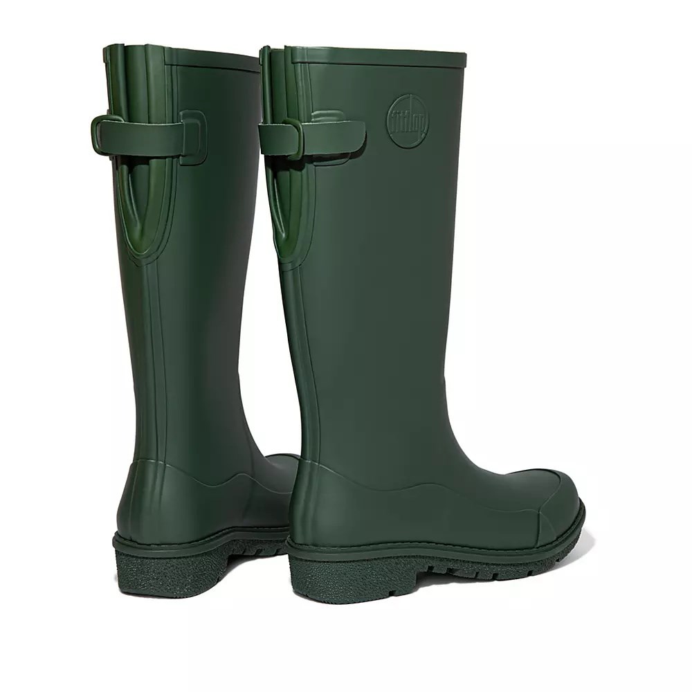 Dark Green Women's Fitflop WONDERWELLY Tall Rain Boots | NZ.16XIN