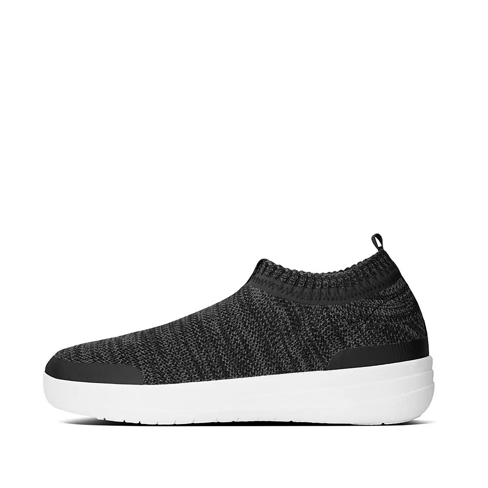 Dark Grey Women\'s Fitflop ÜBERKNIT Slip On Sneakers | NZ.31AJM