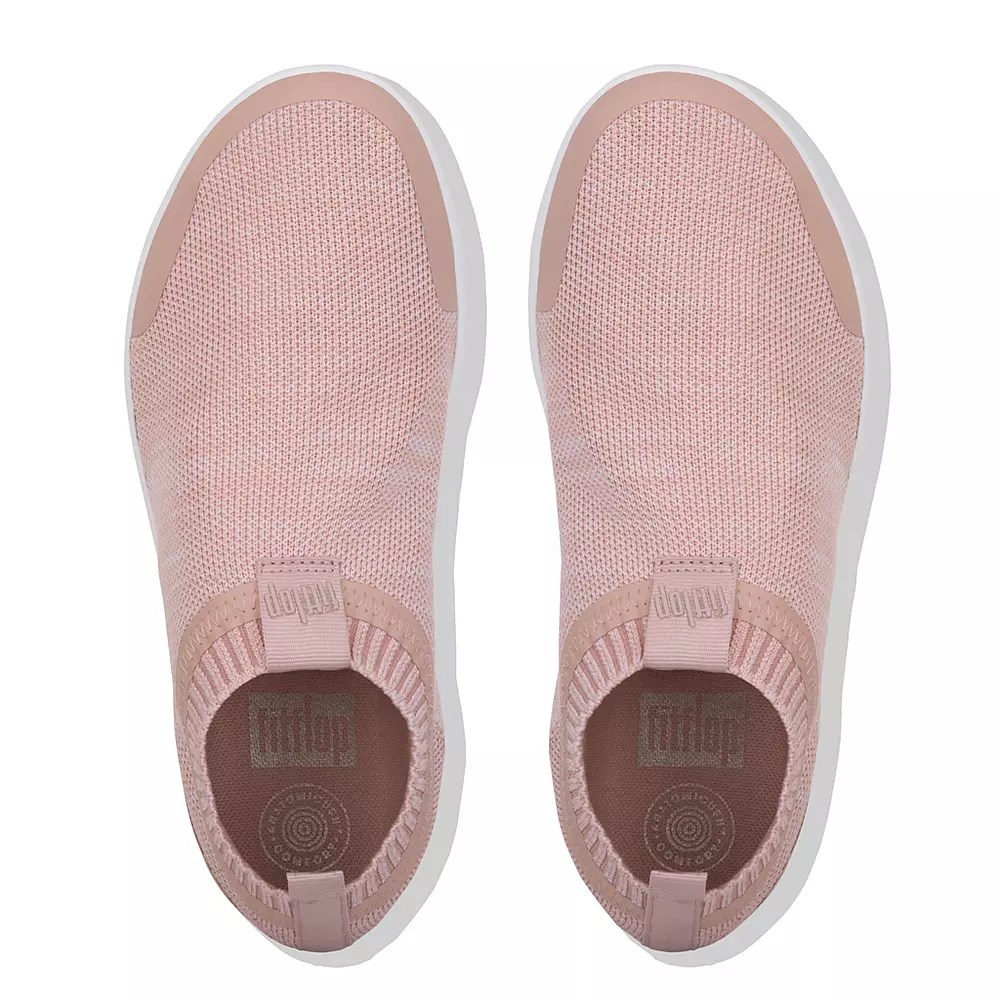 Pink Women's Fitflop ÜBERKNIT Slip On Sneakers | NZ.13UKE