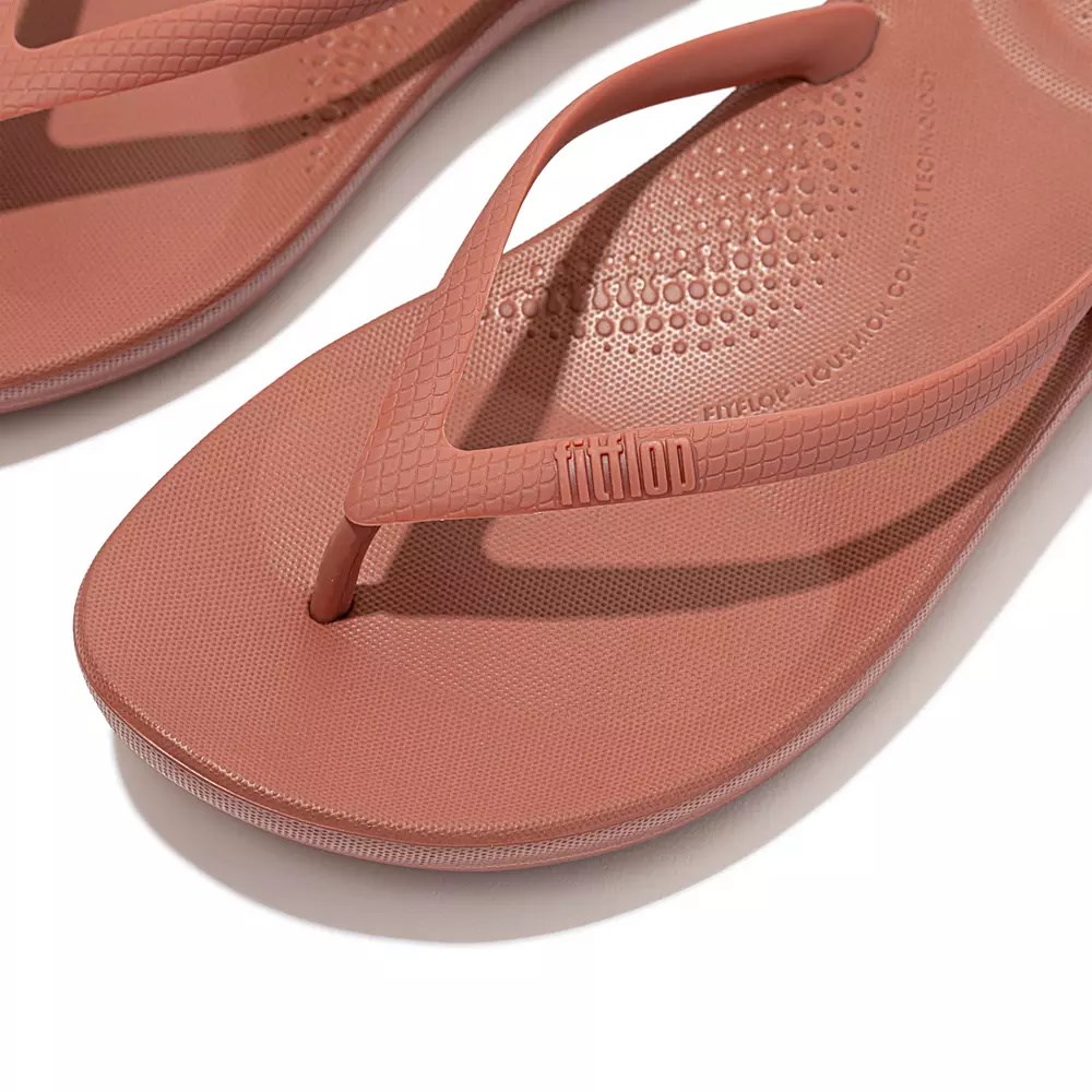 Rose Women's Fitflop IQUSHION Ergonomic Flip Flops | NZ.69IUH